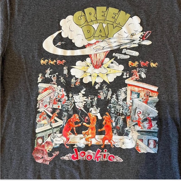 GREEN DAY Women’s Grey “Dookie” Tshirt Size Large NWOT - Picture 2 of 3